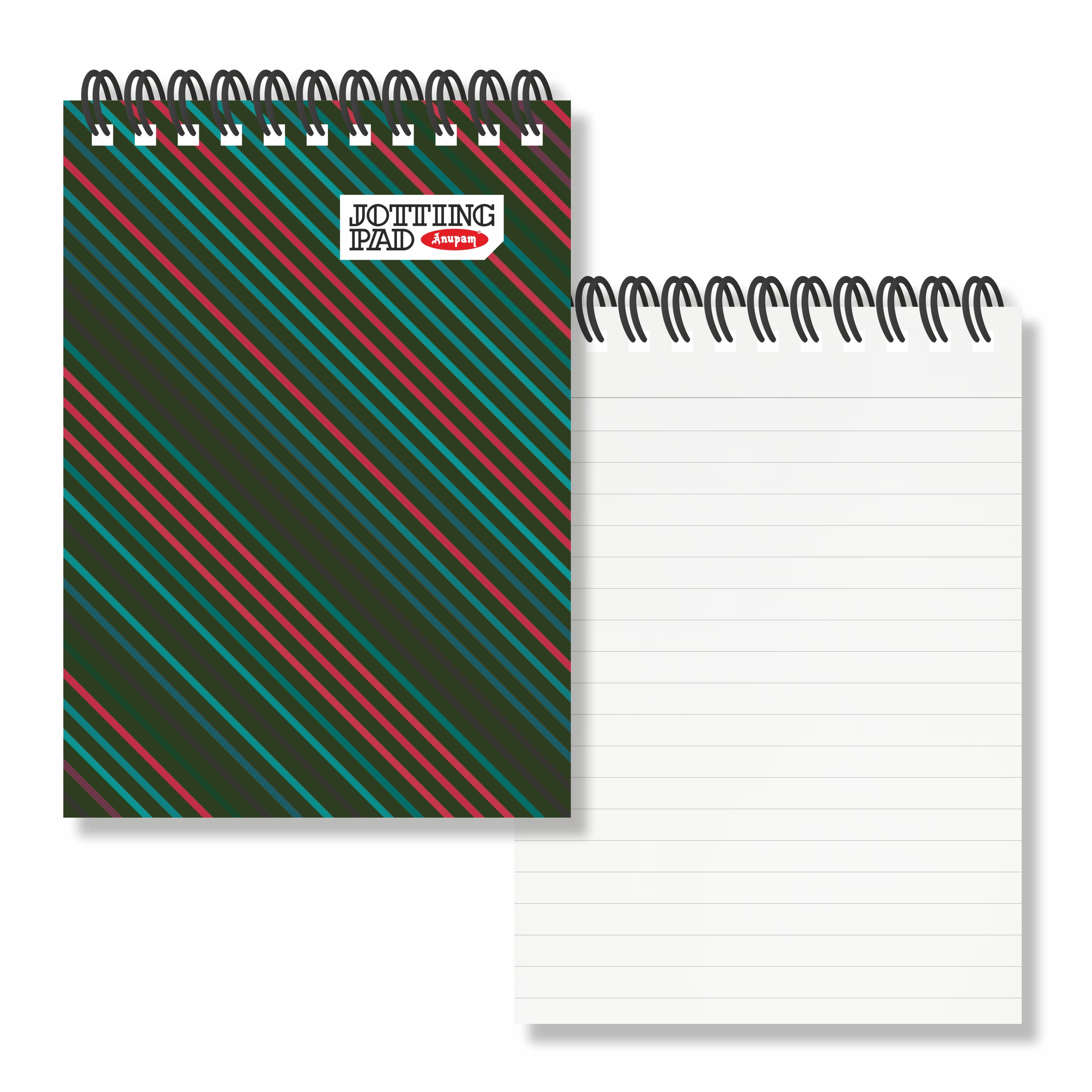 Anupam Spiral Jotting Pads-Lined College Ruled Paper Assorted Covers-Spiral Notebook-Memo Pads-100 pages  (Pack)